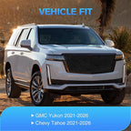 in Channel Rain Guards for Chevy Tahoe/GMC Yukon/Cadillac Escalade 2021 2022 2023 2024 2025 2026 Window Deflectors Vent Visors, Keep Rain Out & Reduce Wind Noise, 4PCS