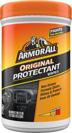 Car Interior Original Protectant Wipes, 90 Count, UV Protectant | Car cleaner wipes for vinyl, rubber, plastic, trim, and dashboards with a non-greasy, streak-free medium shine