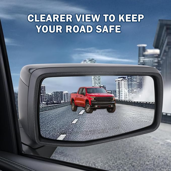 Right Passenger Side Mirror Compatible with 2019-2025 Chevy Silverado 1500 With Power Glass Manual Folding Heated Without Turn signal Replace#GM1321583(7Pins）