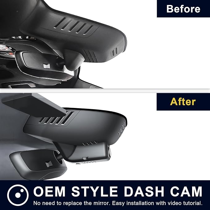 Mangoal 4K Dash Cam for XC40 2023-2026 & XC40 Recharge 2021-2024 (Model B) | B4 B5 T4 T5 P8 etc, Integrated OEM Look,UHD 2160P Video, WiFi & App, Loop Recording, Easy to Install, 64GB Card