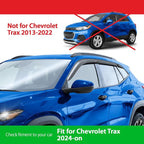 Goodyear Shatterproof Window Deflectors for Chevrolet (Chevy) Trax 2024-2026, Tape-on Rain Guards, Window Visors, Vent Deflector Visor, Car Accessories, 6 pcs. - GY008856