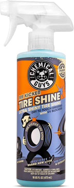 Tire Kicker Sprayable Extra Glossy Tire Shine Spray, Dry-to-Touch Dressing - Restores Wet Look to Rubber, Vinyl, and Plastic, Safe for Cars, Trucks, Motorcycles, RVs, and More - 16 oz