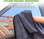 Shiny Shower Cleaning Wipes, Drying Towels, Shower Doors Wipes Drying Towels,16 * 24" Streak Free Glass Window Car Mirror Super Absorben Microfiber Cleaning Cloths (1pc grey16*24")