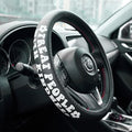 Treat People with Kindness Car Leather Steering Wheel Cover - 15-inch Universal Microfiber- Soft & Breathable & Silicone Anti Slip Auto Steering Wheel Wrap for Women