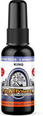 (King, 1 Pack) Concentrated Air Freshener for Room and Car - Oil-Based Diffuser Spray Bottle - Long-Lasting Bathroom, Car Freshener, & Odor Eliminator