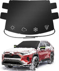 2026 Upgrade Car Windshield Cover for Ice and Snow, Windshield Snow Cover for Winter Snow & Frost – 600D Heavy Magnetic Anti-Hail Protector for Winter Weather, Fits Large SUVs & Trucks, X-Large