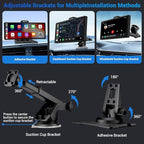 Wireless Apple Carplay Screen for Car with 4K Dash Cam, 10.26" Portable Apple Carplay & Android Auto, HD Touchscren with 1080p Backup Camera, Mirror Link/Voice Control/Music Play/GPS Navigation