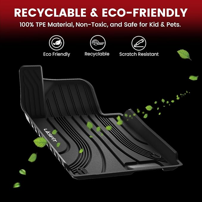 Floor Mats for Hyundai Tucson 2026 2025 2024 2023 2022 (Not for Hybrid & PHEV), Custom Fit TPE All Weather Floor Liners 1st & 2nd Row Car Mats Accessoires for Hyundai Tucson 2022-2026, Black