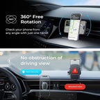 Magnetic Phone Holder for Car, Car Phone Holder Magnetic with Upgraded Clip & Ultra 6 Strong Magnets, Magnetic Car Phone Mount Magnet for Car Automobile Cradles, Soporte de Telefono para carro
