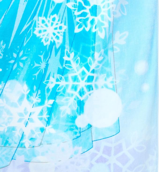 Store Official Elsa Beach Towel with Queen Elsa Screen Art on the Topside - Measures 29" x 58" - Soft & Absorbent for Pool or Beach - Bath Towels for Princess Gifts & Frozen Gifts