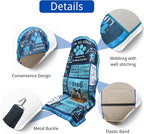 Waterproof Car Seat Cover for Front Seats, Protector for Cars SUVs Trucks, Sweat Towel Seat Covers Bucket for Gym,Workout,Beach,Hiking,Running (Vet Tech Gift, 1PC)