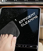 SCUARI Car Screen Cleaner,Touch Screen Cleaner for Car,Car Accessories Car Screen Wipes,Foldable Car Screen Cleaner Cloth,Square Microfiber Screen Cleaning Pad,Fits Car Dashboard LCD Display (Black)