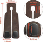 Amelity Car Headrest Hooks, Purse Hook for Vehicle 2 Pack Brown | Universal Car Interior Accessories for Women, Available in 2/4 Pack, Storage Hanger Holds Purses, Backpacks, Grocery Bags