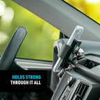 Steelie Squeeze Dash Kit - Magnetic Cell Phone Holder for Car Dashboard - Adjustable Phone Holder for Cars - Compatible with Apple MagSafe iPhones & Accessories