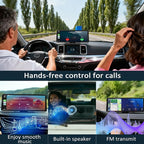 8.1" HD Carplay Screen for Car Stereo, 2K Dash Cam Wireless Portable Touch Screen Car Play with Apple Carplay & Android Auto with 1080P Back Up Camera, Bluetooth, Mirror Link, GPS, AUX, Voice Control