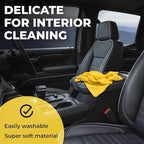 Premium XL Shammy Towel for Car - (34”x25”) - Super Absorbent Chamois Cloth - Spots and Scratch-Free - Reusable Car Drying Towels