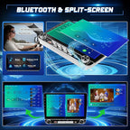 4+64G Car Radio for Honda CRV 2007-2011 Stereo with Wireless Carplay Android Auto, 10.1'' Touchscreen for Honda CRV GPS Navigation Bluetooth WiFi Rear Camera FM Mirrorlink Split Screen SWC