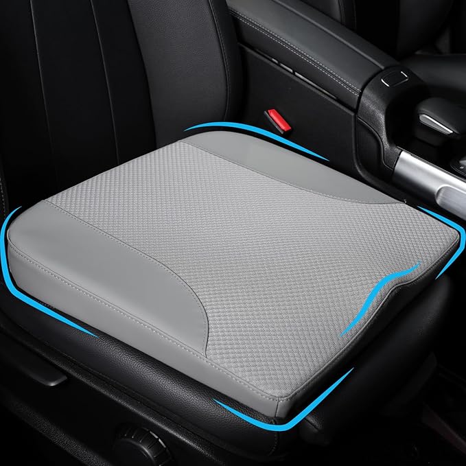 Car Seat Cushion, Car Seat Cushions for Long Driving | Comfortable Memory Foam Driver Seat Cushion, Automotive Seat Cushions, Butt Pillow for Car,Truck, Office Chair, Gray