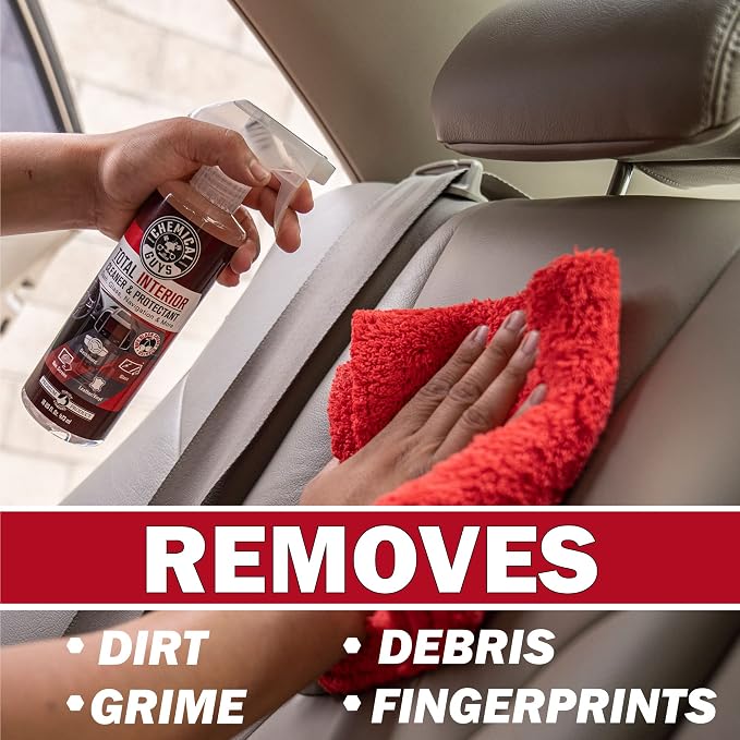 Total Interior Cleaner & Protectant - Black Cherry, Car Cleaning Spray, Cleans and Protects Leather, Vinyl, Plastic, Rubber, and Glass, Safe for Trucks, SUVs, Jeeps, RVs & More - 16 oz