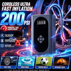 8000A Jump Starter with Air Compressor, 10-in-1 Portable Car Battery Booster and Tire Inflator Fast Charging Power Bank, Air Pump Battery Jumper Camping Road Trips Car Owner Gift