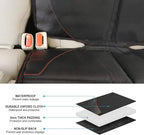 Car Seat Protector for Child, Baby, Pets -1 Pack car seat Cover with Thick Padding- Waterproof Universal Size with Mesh Pockets (Black)