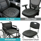 Memory Foam Car Seat Cushion for Driver - Heightening Seat Pad for Short Drivers, Relieves Pressure for Long Drives - Non-Slip Car Booster Cushion for Office, Truck, Wheelchair