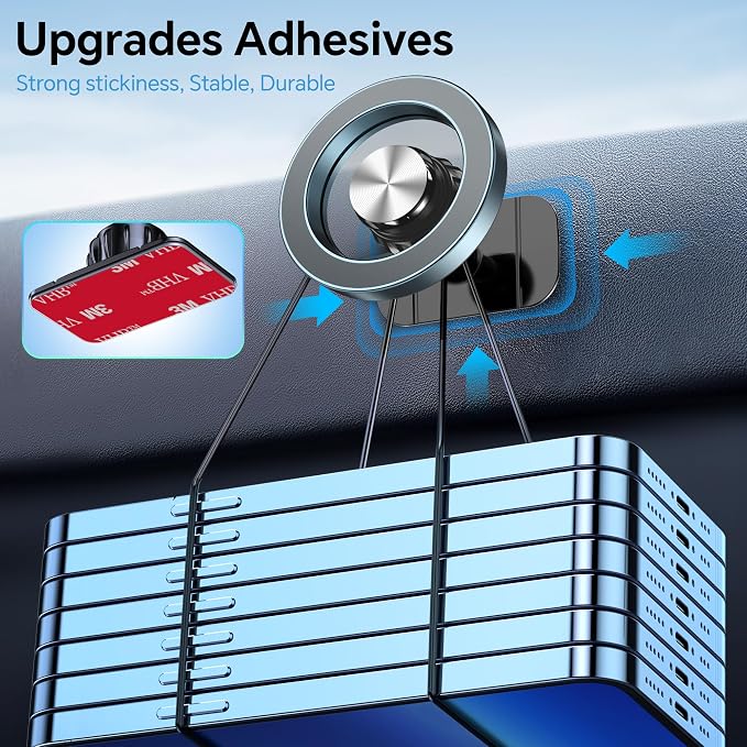 for Magsafe Car Mount【20 Strong Magnets】Magnetic Phone Holder for Car Phone Holder Mount Dash Mounted Holders Cell Phone Holders for Your Car Accessories for Women Men for iPhone 17 16 15 14
