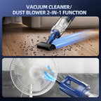 Car Vacuum Cleaner High Power, 18000Pa 2 in 1 Vacuum Cleaner&Air Duster, 130W Brushless Motor Handheld Vacuum Cordless with 7800mAh Battery, LED Light, Multi-Nozzles for Car, Home, Office, Pet