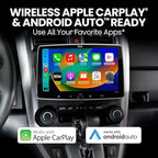 BCPA9 Single DIN Car Stereo Wireless Apple CarPlay, Android Auto, 9 Inch Touchscreen, Bluetooth, AM/FM Radio Receiver