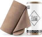 Microfiber Cleaning Cloth Roll -40 Pack, Tear Away Microfiber Towels, 12" x 12", Reusable, Washable, Scratch Free, Ultra Absorbent for All-Around Cleaning Supplies (TAN)