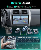 8 Core 6G+128G for Toyota Corolla 2009-2013 Android Car Stereo Carplay Android Auto, 9 Inch for Corolla Radio GPS 4G-WiFi Bluetooth 5.0 FM/RDS DSP-36 Mirror Link Backup Camera