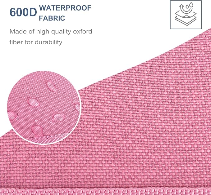 Car Trunk Organizer, Car Organizers and Storage Collapsible Multi Compartment Container Box, Adjustable Car Accessories for SUV Sedan Truck, Large Size, Pink