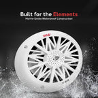 Pyle 6x9 Inch Dual Marine Speakers - 2 Way Waterproof and Weather Resistant Outdoor Audio Stereo Sound System with 260 Watt Power, Poly Carbon Cone and Cloth Surround - 1 Pair - PLMR692