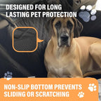 Dog Car Seat Cover for Back Seat, Waterproof Pet Protection Hammock, SUV Truck Car Backseat Protector with Safety Features, XL, Black