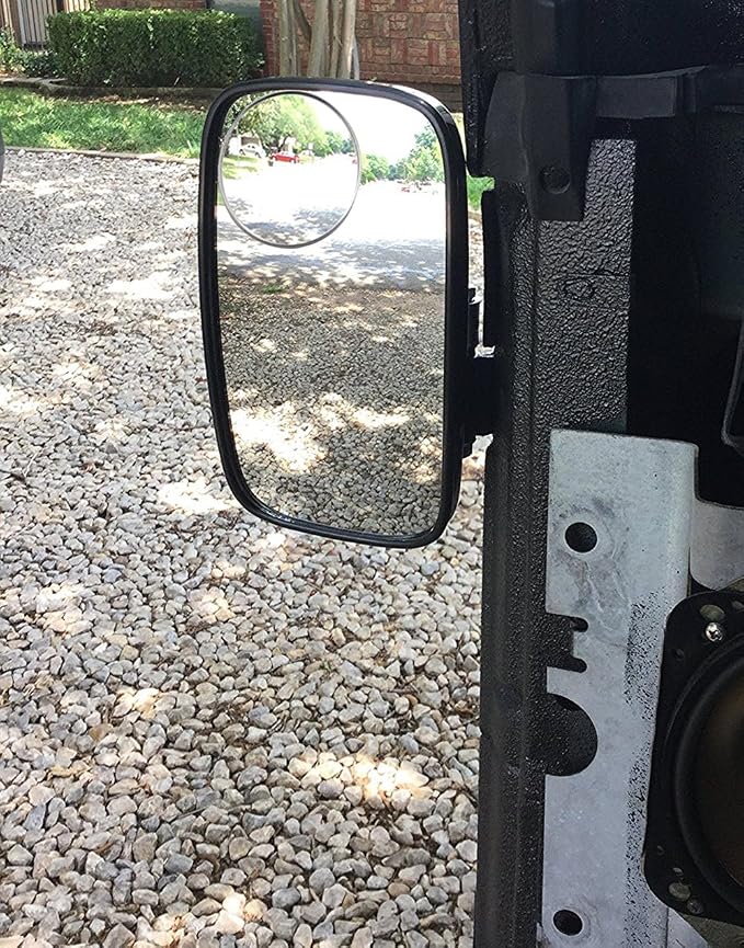 Blind Spot Mirror, 3" Aluminum Frame Round HD Glass Convex Wide Angle Rear View Mirror For All Universal Vehicles Car Suv Truck