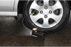 E00012 22 pc. Essential Roadside Assistance Kit: 12V Vortex Tire Inflator, Booster Cables, LED Flashlight, Safety Tools, Emergency Kit, Toolkit with Cable ties, Gloves, Storage Case