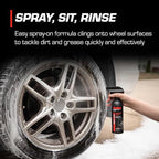 Wheel Clean - All Wheel Cleaner & Brake Dust Remover - High-Performance Car Care, Spray on and Dissolve Grime - Acid-Free Formula for Tires - 16 oz.