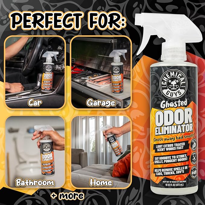 SPI23216 Ghosted Complete Interior Vehicle Odor Eliminator, Great for Cars, Trucks, SUVs, RVs, Home, Office & More, 16 fl oz