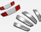 4 Pcs High Glossy Slim Door Edge Guards Bumper Protector Trim Guard Sticker Molding for Motors Auto Vehicle Silver Color