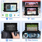 4Core+64G Car Radio Stereo for Ford F150/F250/F350 2004-2014, 7 inch 1080P Touch Screen Car Stereo with Wireless CarPlay Andriod Auto, Bluetooth, GPS, HiFi, SWC, WiFi, HD Backup Camera