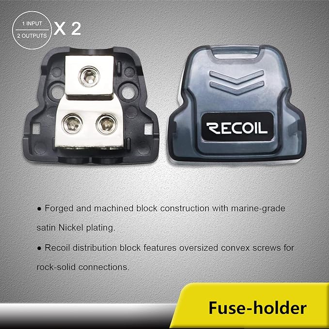 RC4D True 4 Gauge Car Audio Dual Amplifiers CCA Wiring Installation Kits | with OFC RCA Cable