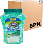 Fraganzia Crystal Beads Air Freshener | Long-Lasting Air Freshener Beads | Gel Beads Air Freshener in Island Orchard Scent for Home, Bathroom, or Car, 12 Oz - 6 Pack
