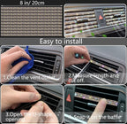 27 PCs Multicolor Bling Car Accessories Set for Women, Steering Wheel Covers Universal Fit 15 Inch, Bling License Plate Frame, Bling Phone Holder, Bling Car Coasters