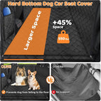Upgraded Back Seat Extender for Tesla Model Y - Large Hard Bottom Dog Car Seat Cover Holds 550lbs, Waterproof Dog Hammock Pet Bed with High-Density Foam Non-Slip Backseat Protector