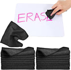 Cleaning Cloth Dry Erase Cloth Cleaning Rags Reasonable Kitchen Towels Microfiber Towels Cars Wash(6 x 6 Inch,Black,50 Pcs)
