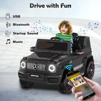 Licensed Mercedes-Benz G63 Car for Kids, 12V 7AH Ride on Car w/Parent Remote Control, LED Headlights, Music Player & Horn, Soft Start, Low Battery Prompt, Kids Electric Car, Black