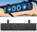 25 Inch UTV Sound Bar, IP66 Waterproof Bluetooth Golf Cart Sound Bar, ATV SoundBar with RGB Lighting, Amplified Powersports SXS SoundBar, UTV Speakers Compatible with Polaris RZR Can-Am