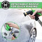 CWK188 Car Wash Kit with Foam Gun, Car Wash Soap, Interior Detailer Cleaner, Wheel Cleaner, Car Care Cleaning Detailing Kit for Cars Trucks RVs SUVs Motorcycles (Works w/Garden Hose), 10 Items