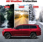 Grand Cherokee L Rain Guards - Window Visors for Jeep Grand Cherokee L 2021-2025 2026, Outside-Mount Tape-On Side Window Wind Deflectors for Grand Cherokee L Accessories, Vent Visors 4PCS