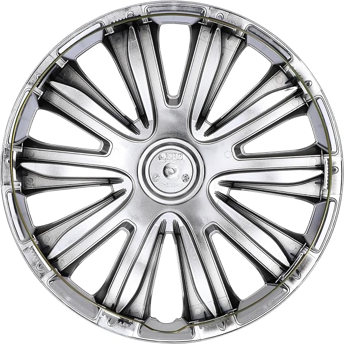 4-Pack 16 Inches Wheel Rim Cover Hubcaps,Redesign Fashion Style Replacement Hubcaps,Car Truck SUV Hub Accessories, Chrome